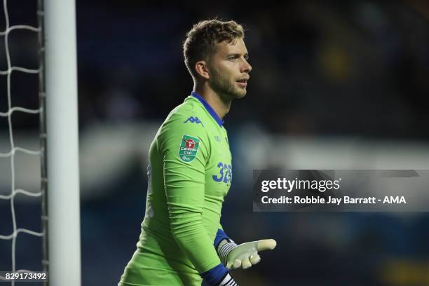 Felix Wiedwald of Leeds United Felix Wiedwald during the Carabao Cup First Round match between Leeds United and Port Vale at Elland Road on August 9,...