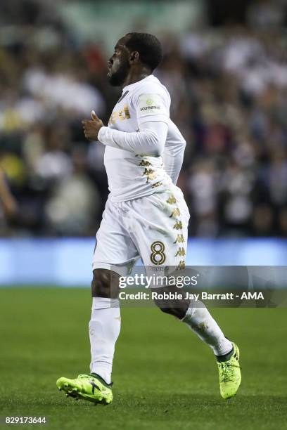 Vurnon Anita of Leeds United during the Carabao Cup First Round match between Leeds United and Port Vale at Elland Road on August 9, 2017 in Leeds,...