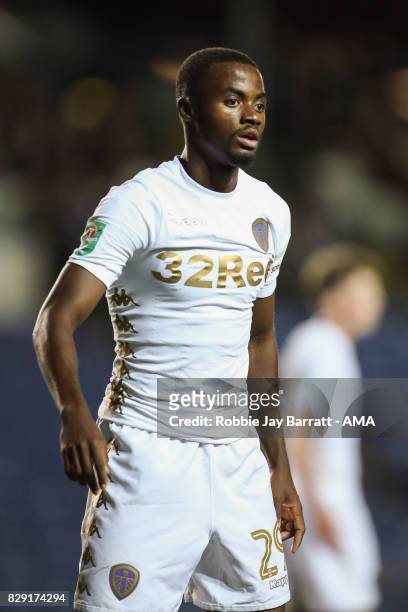 Madger Gomes of Leeds United during the Carabao Cup First Round match between Leeds United and Port Vale at Elland Road on August 9, 2017 in Leeds,...