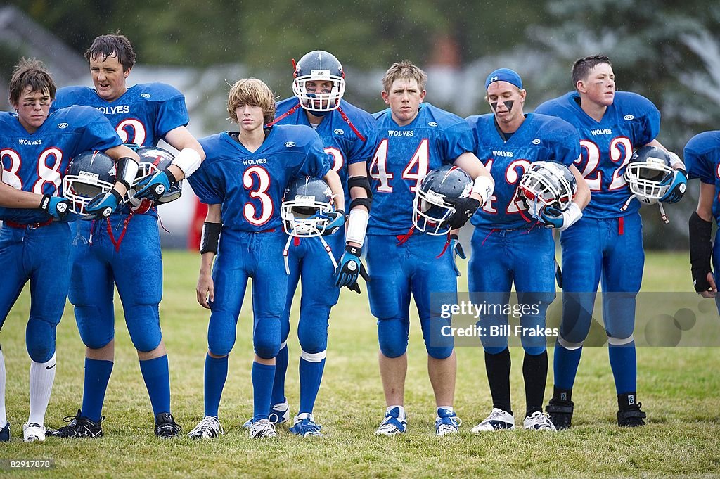 Arthur County High School SixMan players Brad Vasa , Brandon Swanson
