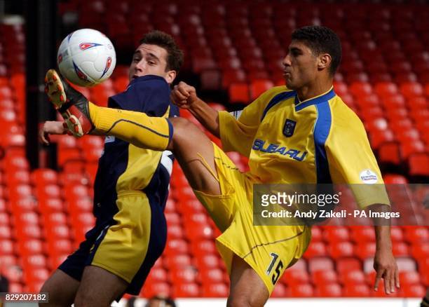 Wimbledon's Alex Tapp in action against Coventry's Youssef Safri, during their Nationwide Division One match at Wimbledon's Selhurst Park ground in...