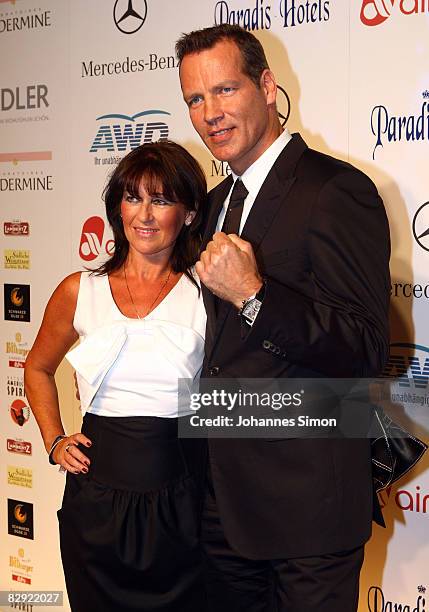 Henry Maske and his wife Manuela attend the ''2008 United People Charity Night''' at Hotel Bayerischer Hof on September 19, 2008 in Munich, Germany.