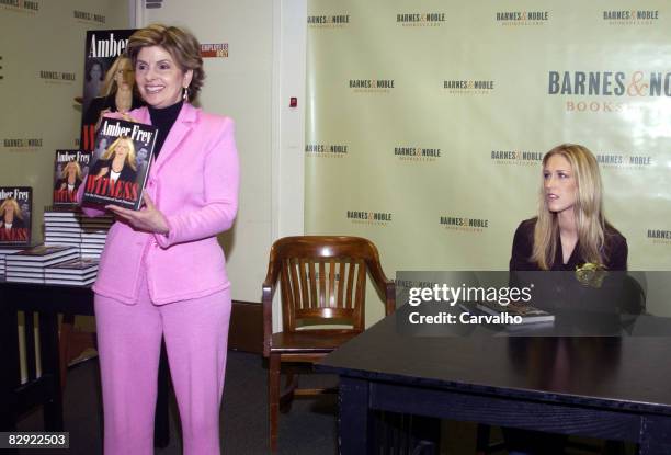 Gloria Allred and Amber Frey