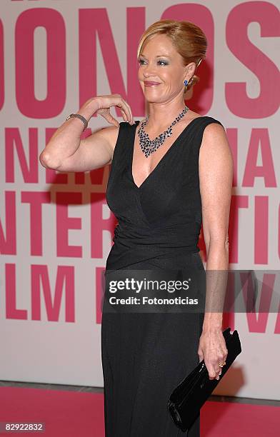 Actress Melanie Griffith arrives to the Donostia Award ceremony, at The Kursaal Palace, on September 19, 2008 in San Sebastian, Spain