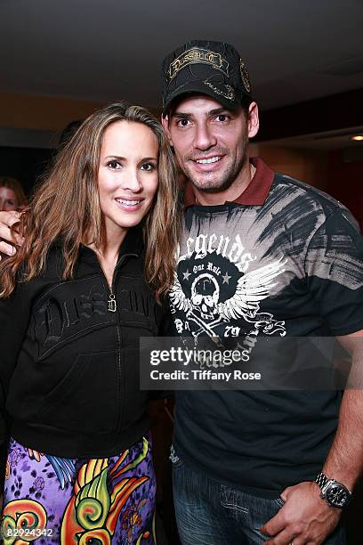 Actor Christian de la Fuente and his wife actress Angelica Castro attend Melanie Segal's Emmy House on September 19, 2008 in Los Angeles, California.