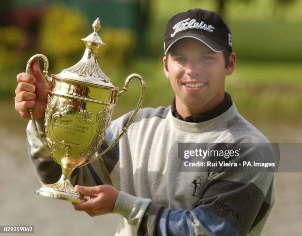 England's Paul Casey after winning the Benson and Hedges International Open at the Belfry, Warwickshire.