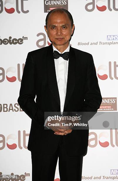 Jimmy Choo poses for a photo as he arrives for the Gift of Life IX Charity Ball at the Intercontiental Hotel on September 20, 2008 in London, England.