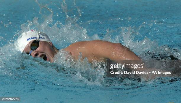 Great Britain's Melanie Marshall competes in the Women's 200m Freestyle heat at the Olympic Aquatic Centre in Athens, Greece. Marshall finished third...
