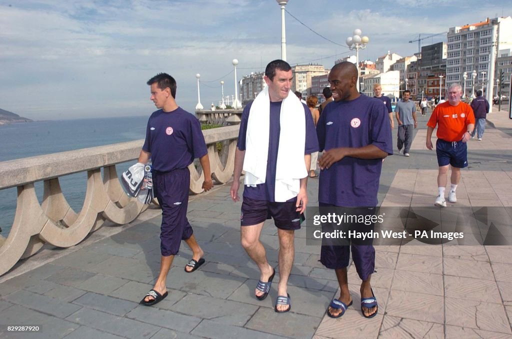 Shelbourne training in La Coruna