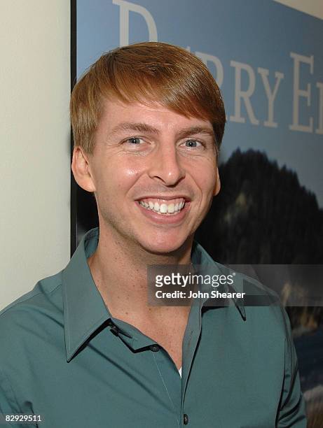 Actor Jack McBrayer attends the "Perry Ellis And Vanity Fair Toast 30 Rock" event at Chateau Marmont on September 20, 2008 in Los Angeles, California.