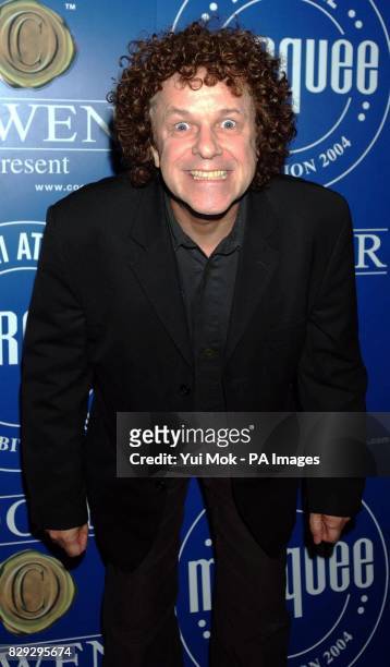 Leo Sayer arrives at the launch party for the exhibition Jimi At The Marquee, featuring the world's largest collection of Jimi Hendrix memorabilia,...