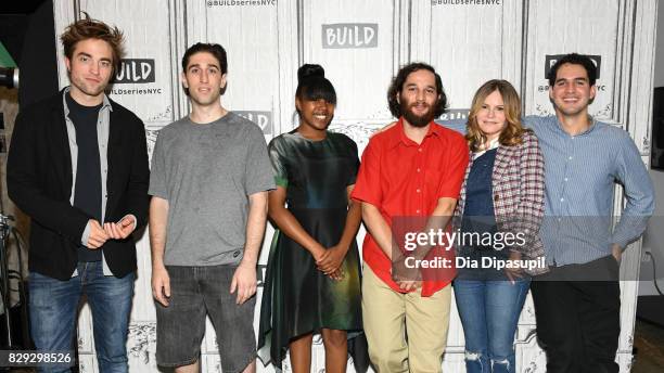 Robert Pattinson, Buddy Duress, Talia Webster, Joshua Safdie, Jennifer Jason Leigh, and Ben Safdie visit Build to discuss the film "Good Time" at...