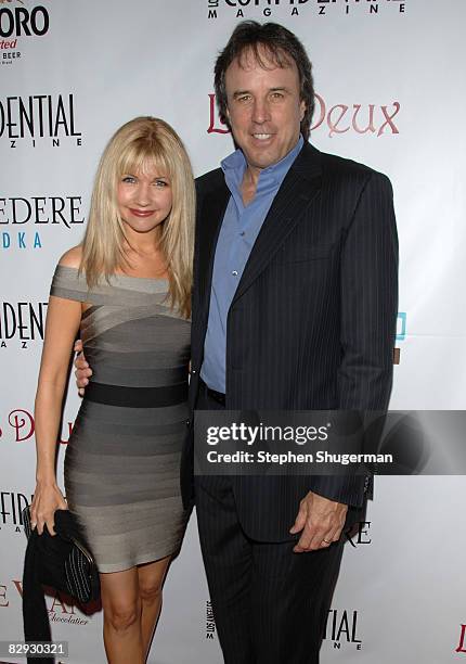 Actor Kevin Nealon and wife Susan Yeagley attend Los Angeles Confidential Magazine's Pre-Emmy Party at Les Deux on September 20, 2008 in Los Angeles,...