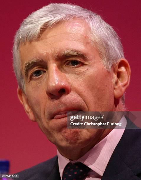 Justice secretary Jack Straw listens to a speaker during the Labour Conference in Manchester, England on September 21 On day two of the labour...