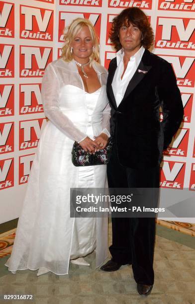 Laurence Llewelyn Bowen and his wife Jackie during the eighth annual TV Quick Awards at The Dorchester Hotel on Park Lane, central London.