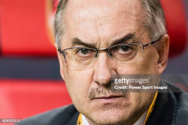 Coach Uli Stielike of Korea Republic prior to the 2018 FIFA World Cup Russia Final Qualification Round Group A match between China PR and Korea...