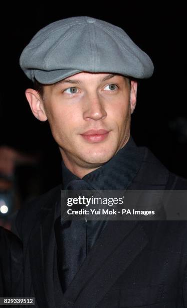 Actor Tom Hardy arrives for the UK charity premiere of De-Lovely - a musical portrait of American composer Cole Porter - at the Empire Leicester...