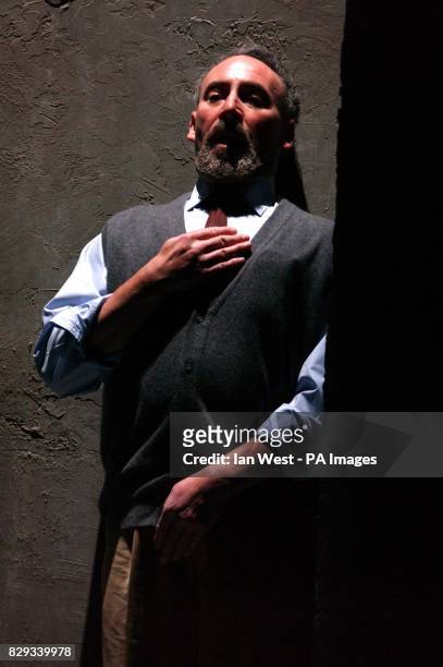Actor Antony Sher during a photocall for the play 'Primo' - adapted from Primo Levi's 'If This Is A Man' - at the National Theatre, South Bank in...