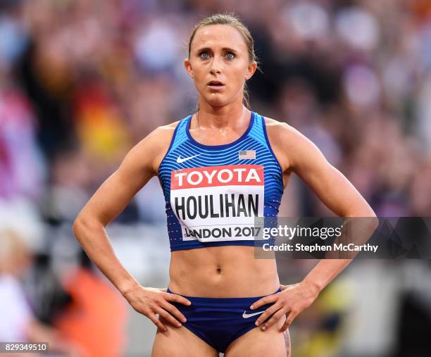 London , United Kingdom - 10 August 2017; Shelby Houlihan of the USA following round one of the Women's 5000m event during day seven of the 16th IAAF...