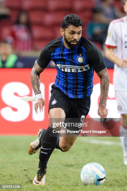Internazionale Forward Gabriel Barbosa in action during the International Champions Cup match between FC Bayern and FC Internazionale at National...
