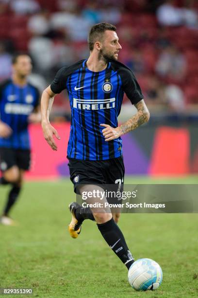Internazionale Midfielder Marcelo Brozovic in action during the International Champions Cup match between FC Bayern and FC Internazionale at National...