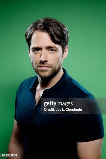 Actor Richard Rankin, from the television series "Outlander," is photographed in the L.A. Times photo studio at Comic-Con 2017, in San Diego, CA on...