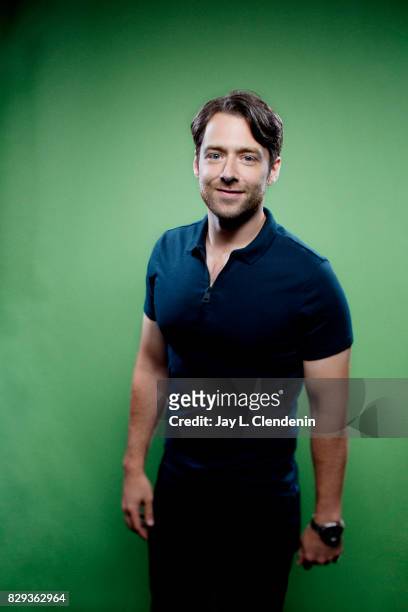 Actor Richard Rankin, from the television series "Outlander," is photographed in the L.A. Times photo studio at Comic-Con 2017, in San Diego, CA on...