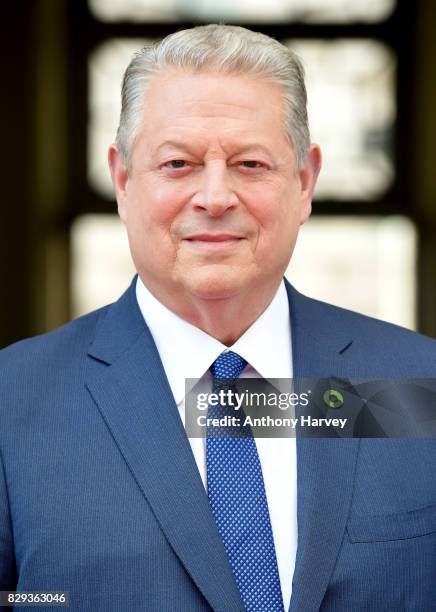 Former US Vice President Al Gore attends the UK Premiere of "An Inconvenient Sequel: Truth To Power" at Film4 Summer Screen at Somerset House on...