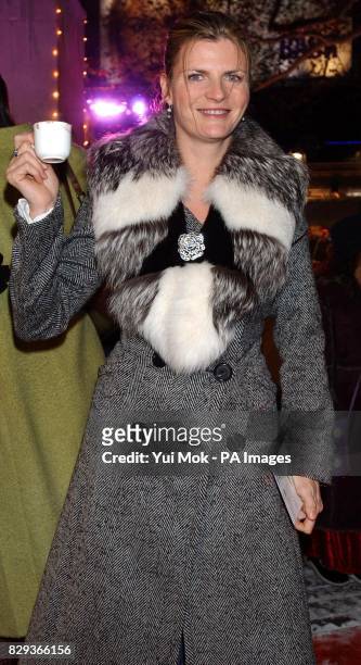 Susannah Constantine arrives for the UK premiere of Polar Express, at the Vue Leicester Square in central London.