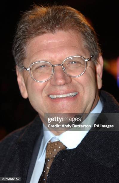 Film director Robert Zemeckis arrives for the UK premiere of his latest film The Polar Express, at the Vue Leicester Square in central London.