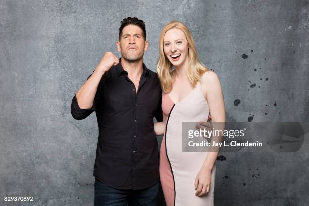 Actor Jon Bernthal and actress Deborah Ann Woll from the television series "Marvel's The Punisher," are photographed in the L.A. Times photo studio...
