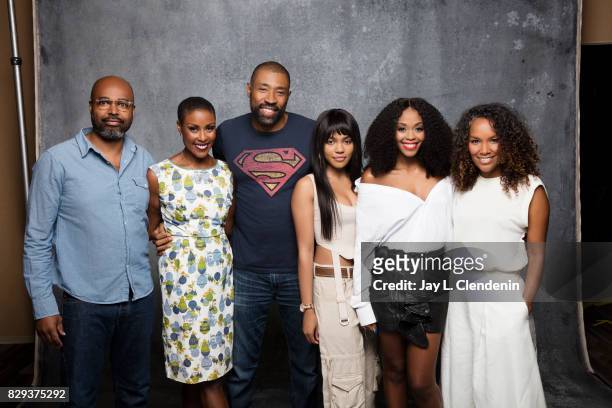 Cast and creators of "Black Lightning," are photographed in the L.A. Times photo studio at Comic-Con 2017, in San Diego, CA on July 22, 2017. CREDIT...