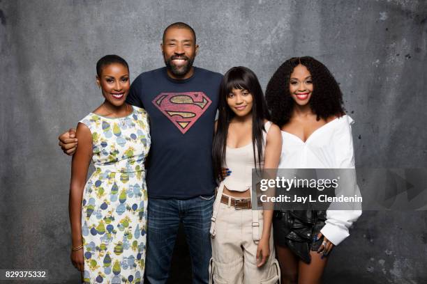 Cast of "Black Lightning," are photographed in the L.A. Times photo studio at Comic-Con 2017, in San Diego, CA on July 22, 2017. CREDIT MUST READ:...