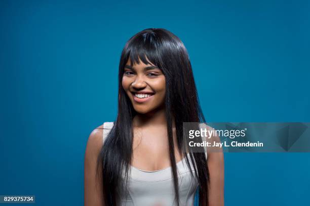 Actress China Anne McClain, from the television series "Black Lightning," is photographed in the L.A. Times photo studio at Comic-Con 2017, in San...