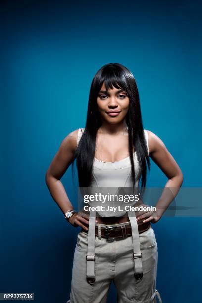 Actress China Anne McClain, from the television series "Black Lightning," is photographed in the L.A. Times photo studio at Comic-Con 2017, in San...