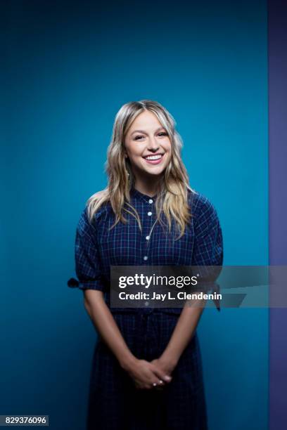 Actress Melissa Benoist, from the television series "Supergirl," is photographed in the L.A. Times photo studio at Comic-Con 2017, in San Diego, CA...