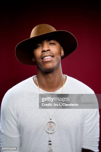 Actor Mehcad Brooks, from the television series "Supergirl," is photographed in the L.A. Times photo studio at Comic-Con 2017, in San Diego, CA on...