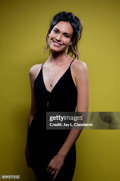 Actress Odette Annable, from the television series "Supergirl," is photographed in the L.A. Times photo studio at Comic-Con 2017, in San Diego, CA on...