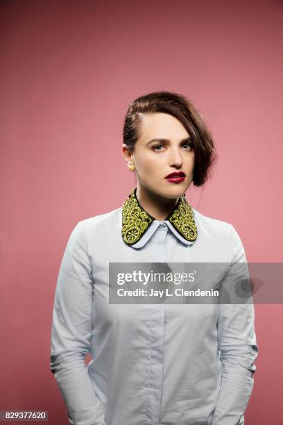 Actress Katie McGrath, from the television series "Supergirl," is photographed in the L.A. Times photo studio at Comic-Con 2017, in San Diego, CA on...