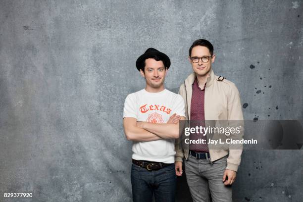 Actors Elijah Wood and Samuel Barnett from the television series, "Dirk Gently's Holistic Detective Agency," are photographed in the L.A. Times photo...