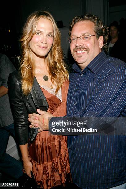 Actress Molly Simms and producer Gary Scott Thompson attend The Knight Rider Premiere Event on September 20, 2008 in Los Angeles, California.