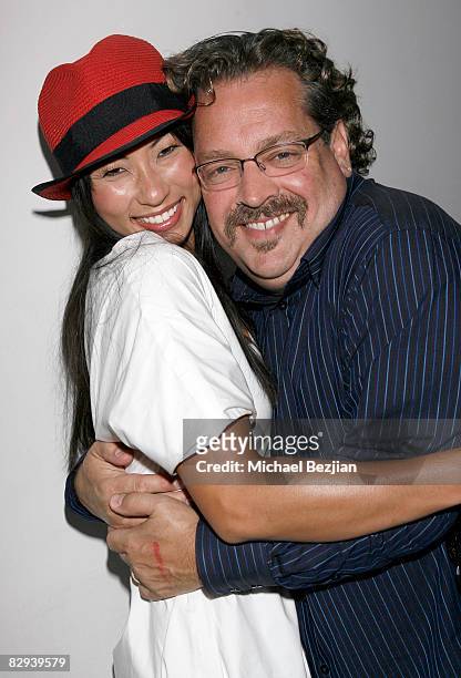 Actress Smith Cho and producer Gary Scott Thompson attend The Knight Rider Premiere Event on September 20, 2008 in Los Angeles, California.