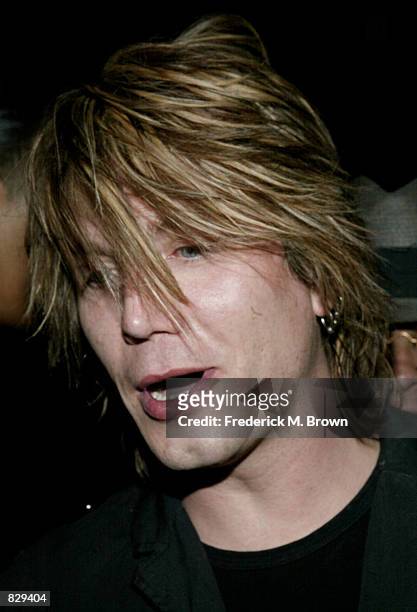 Recording artist Johnny Resnick of the group Goo Goo Dolls attends the "Be In The Know pre-Grammy Party " February 26, 2002 in Los Angeles, CA. The...