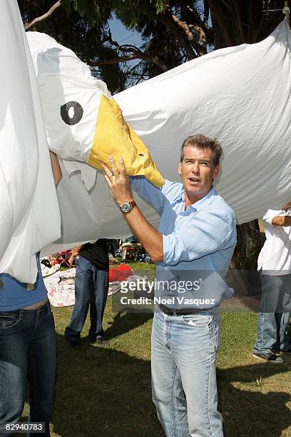 Pierce Brosnan attends Jane Goodall's 6th Annual Roots & Shoots Day of Peace at Griffith Park on September 21, 2008 in Los Angeles, California.