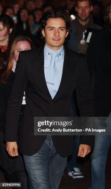 Actor Orlando Bloom arrives for the European premiere of Beyond The Sea, at the Vue West End in London's Leicester Square.