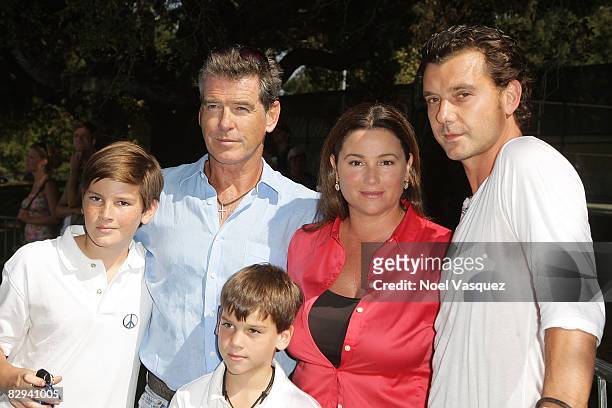 Dylan Thomas Brosnan, Pierce Brosnan, Paris Beckett Brosnan, Keeley Shaye Smith and Gavin Rossdale attend Jane Goodall's 6th Annual Roots & Shoots...