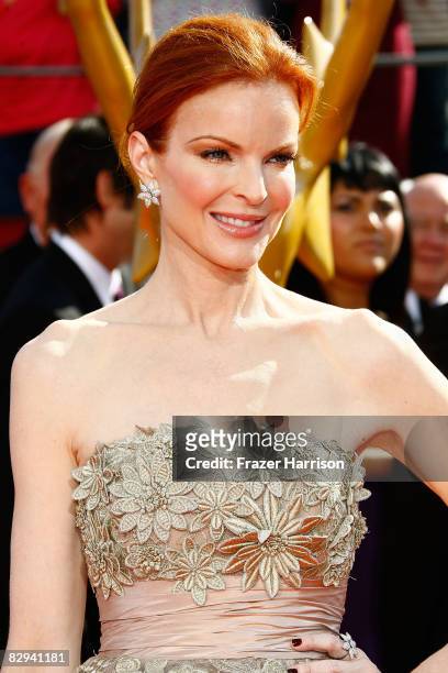 Actress Marcia Cross arrives at the 60th Primetime Emmy Awards held at Nokia Theatre on September 21, 2008 in Los Angeles, California.