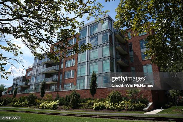 The building where former Trump campaign manager Paul Manafort has a residence is shown August 10, 2017 in Alexandria, Virginia. Manafort's residence...