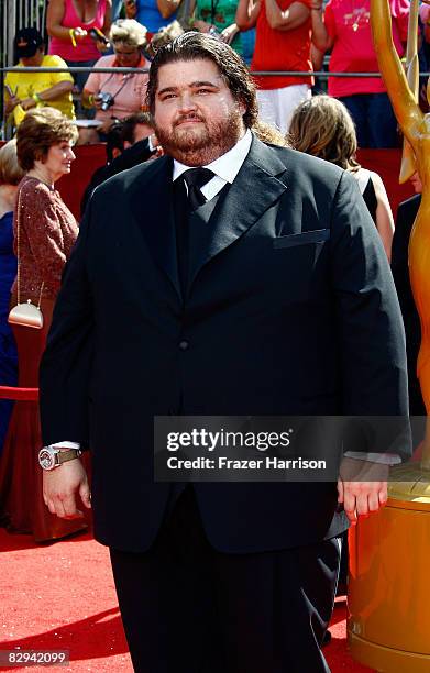 Actor Jorge Garcia arrives at the 60th Primetime Emmy Awards held at Nokia Theatre on September 21, 2008 in Los Angeles, California.