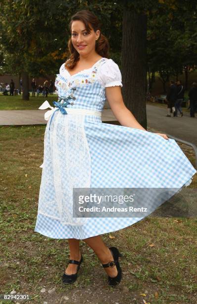 Julia Dahmen attends a party at Hippodrom beer tent during day 2 of Oktoberfest beer festival on September 21, 2008 in Munich, Germany.